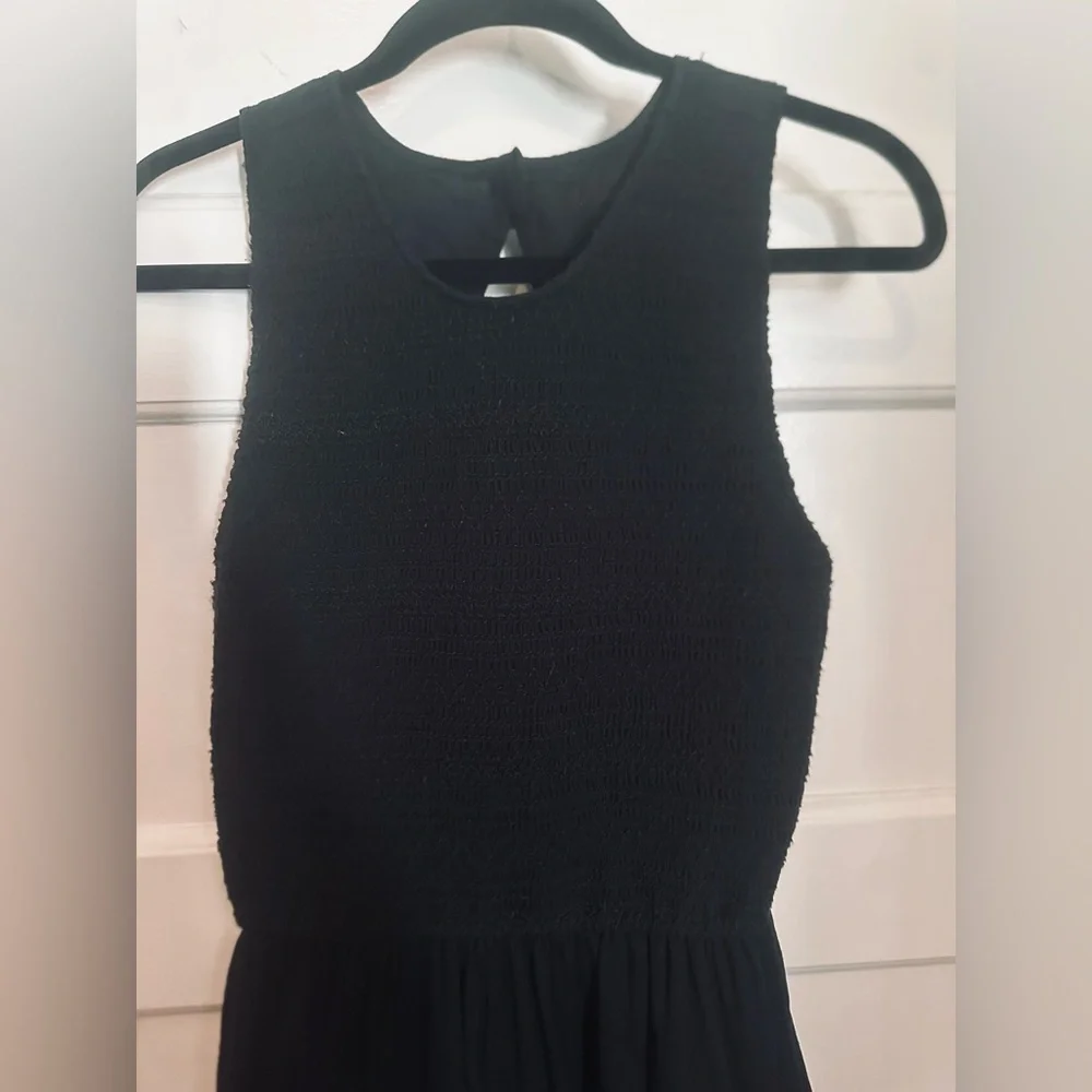 A&F smocked bodice maxi dress